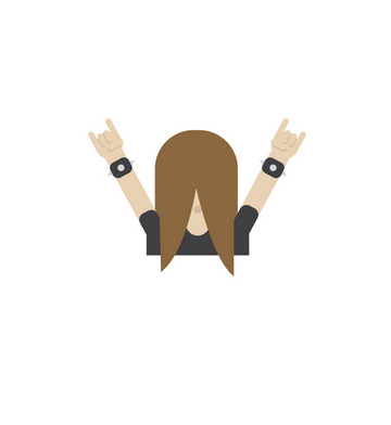 Headbanger emoji