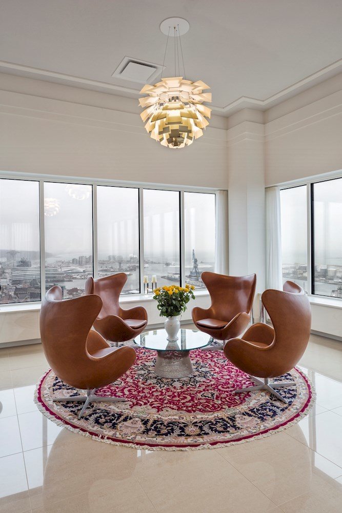 artichoke lamp in aarhus penthouse 