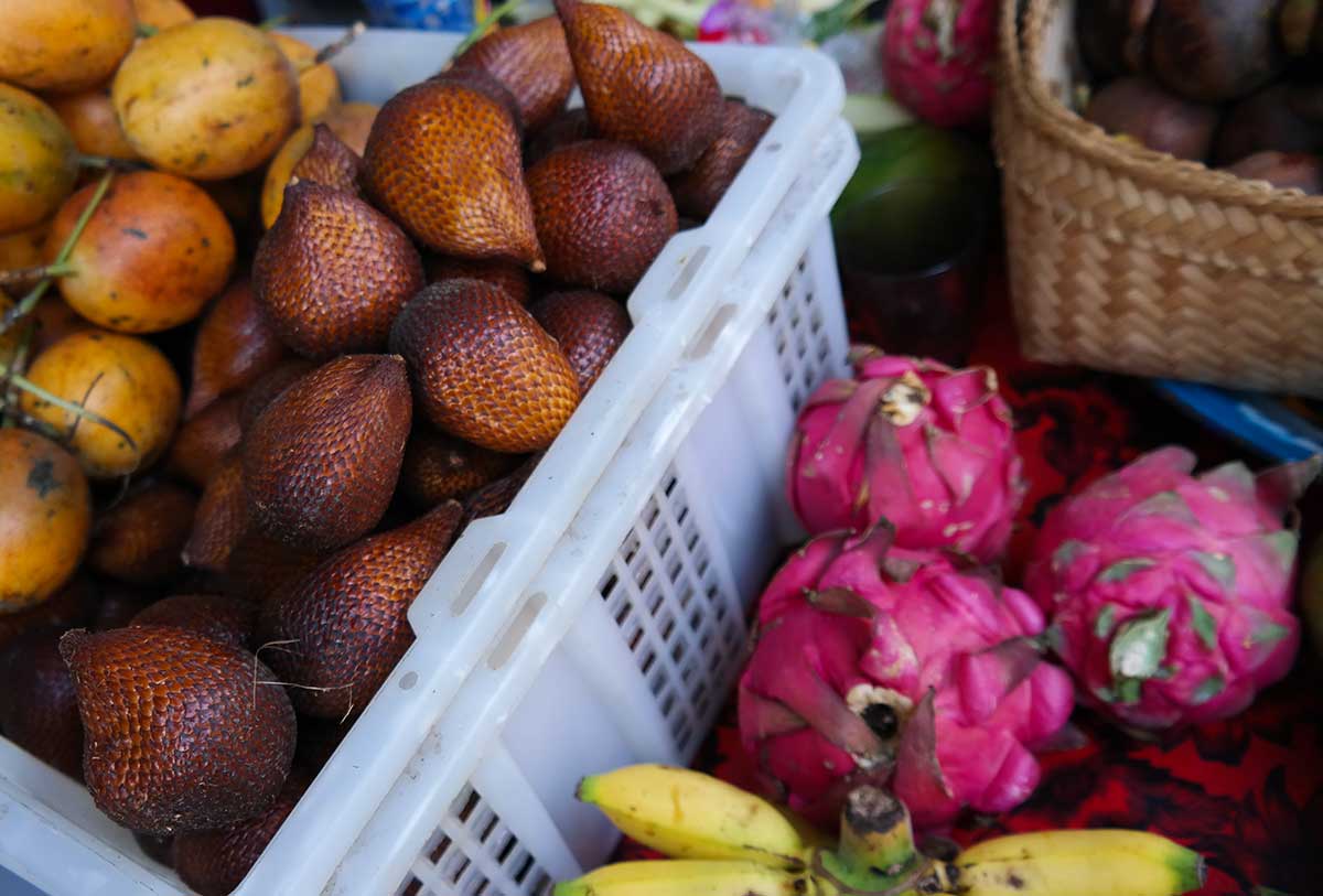 Fruits in the market place in Bali