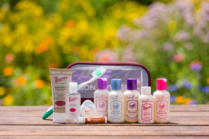 Here’s why I love this kit: I can bring a Bon Voyage Travel Pack for every member of my family. This drastically cuts down on packing time. Bon Voyage Travel Packs are compact and TSA-compliant, so they fit in our carry-ons and get through airport security with ease. When our checked luggage was lost on our latest family vacation, this feature was a lifesaver! The toiletry bag included with each Bon Voyage Travel Pack keeps my kids and the hotel bathroom organized. Everyone knows where their personal care items, like Thieves® AromaBright Toothpaste and Morning Start™ Bath & Shower Gel, belong while they are not in use. The Bon Voyage Travel Pack is an easy way to keep my favorite Young Living personal care products with me, so I don’t have to settle for cheap hotel toiletries. As a bonus, these packs are also an easy way to start an essential oil conversation! During a plane ride, another passenger noticed that my daughter and I both had Young Living-branded bags. We ended up sharing Thieves® Dental Floss and Genesis™ Hand and Body Lotion.