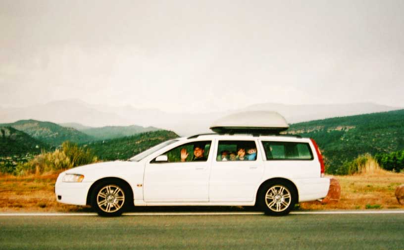 Volvo on the mountains