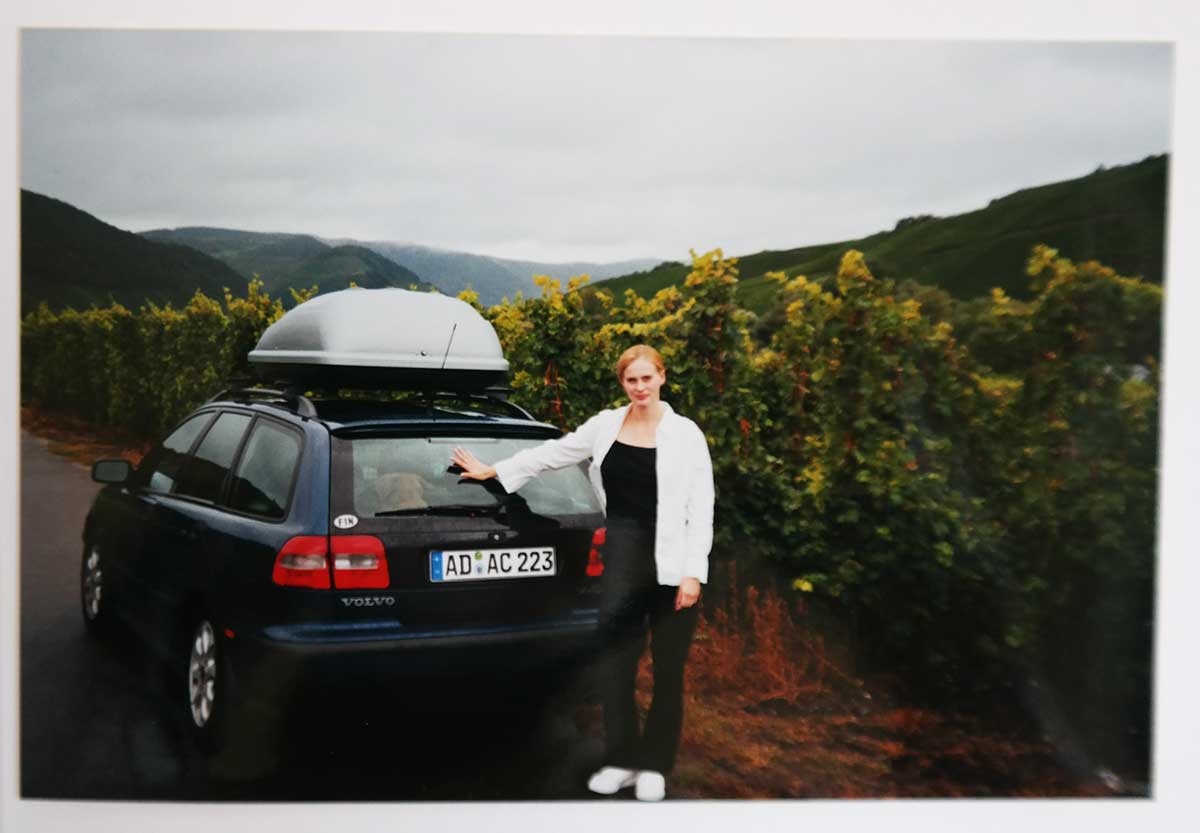 Katja and her first Volvo