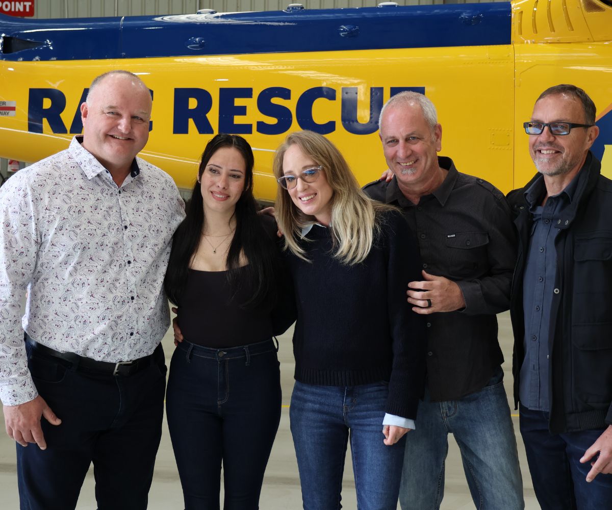 Skye and her family reuniting with the RAC Rescue crew