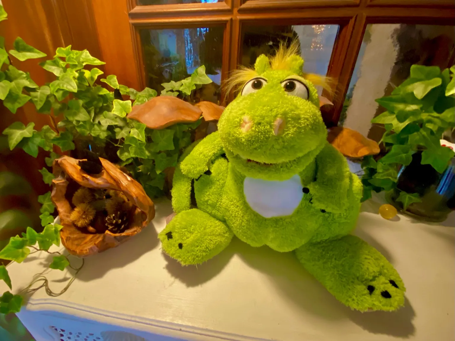 Handpuppe Drache Boba für die Kinderbetreuung