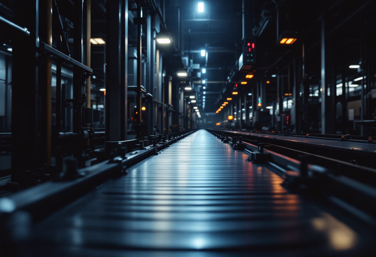 image of automation system implemented in a factory