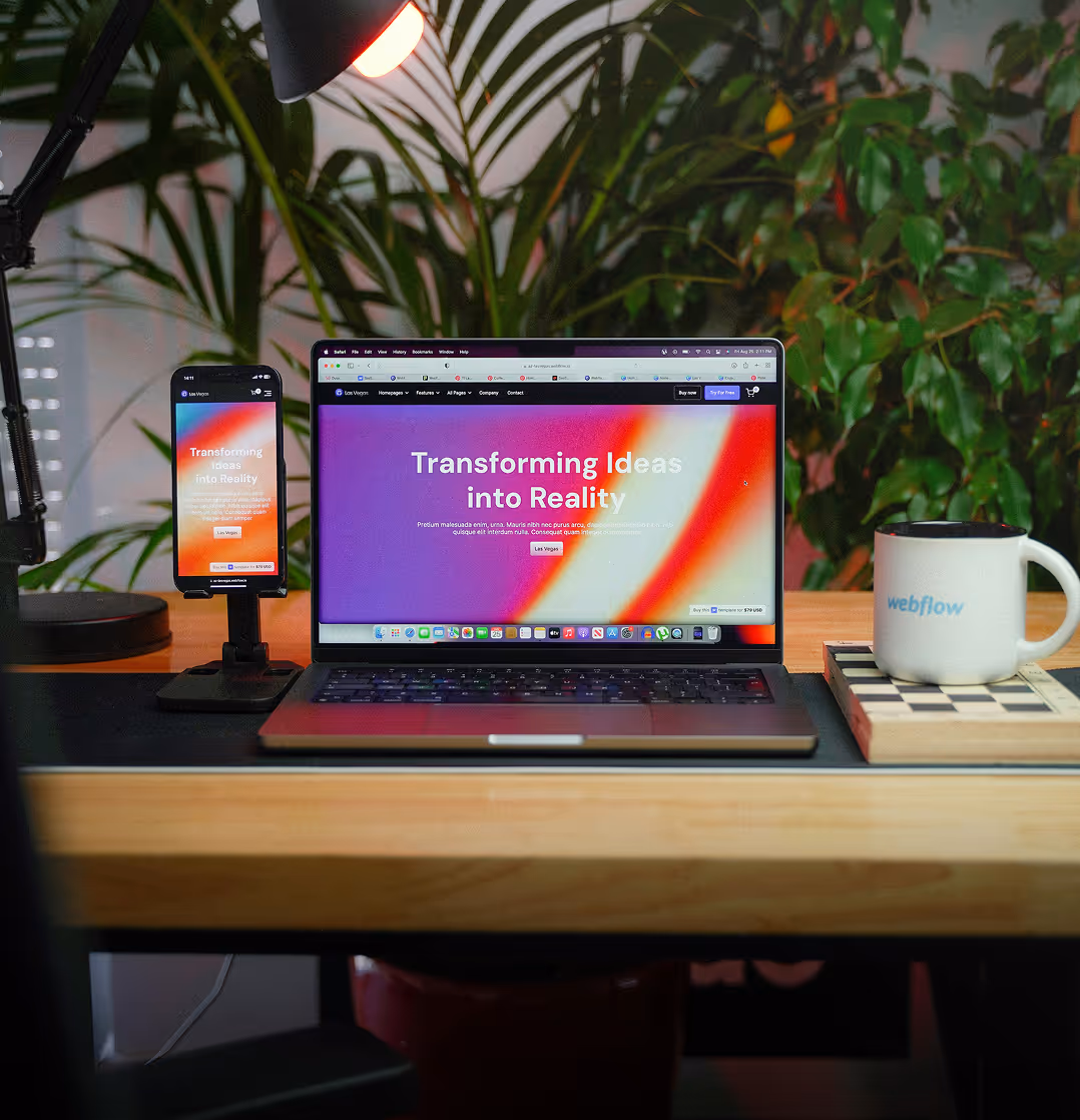 Macbook på skrivbord som visar resultat från TGC