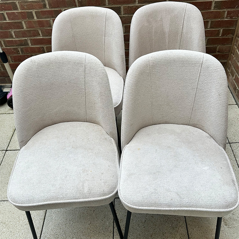 Chairs cleaned by JMR Carpet Services