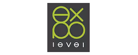 Logo Expo Level v zelené barvě