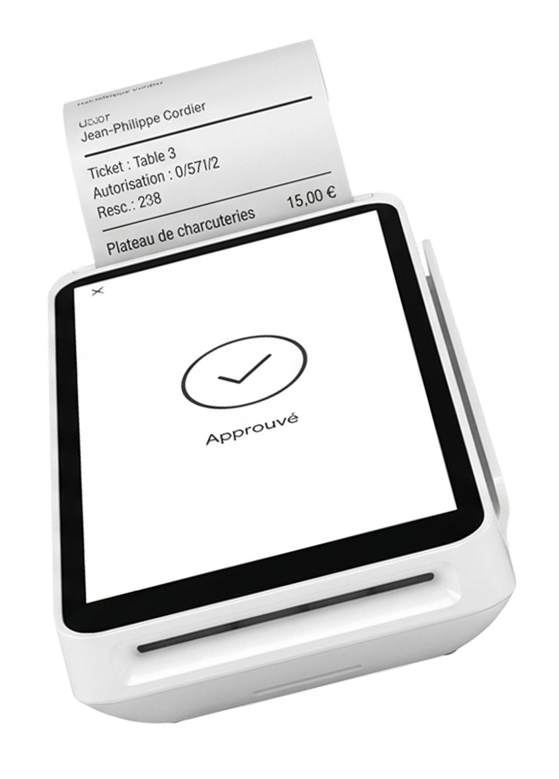 Modern stainless steel kiosk machine with touchscreen display and multiple input/output slots.