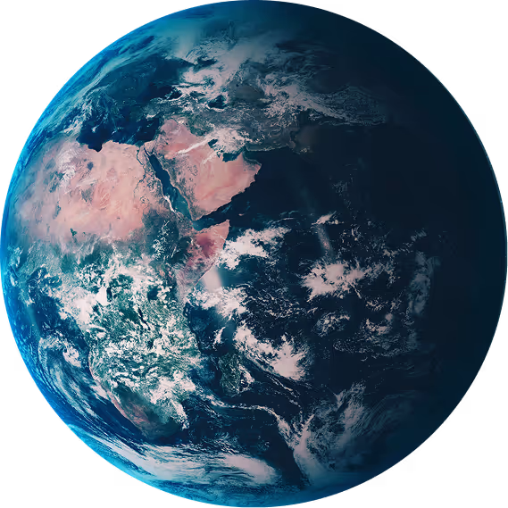 A Globe image from space