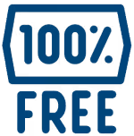Icône 100% gratuit
