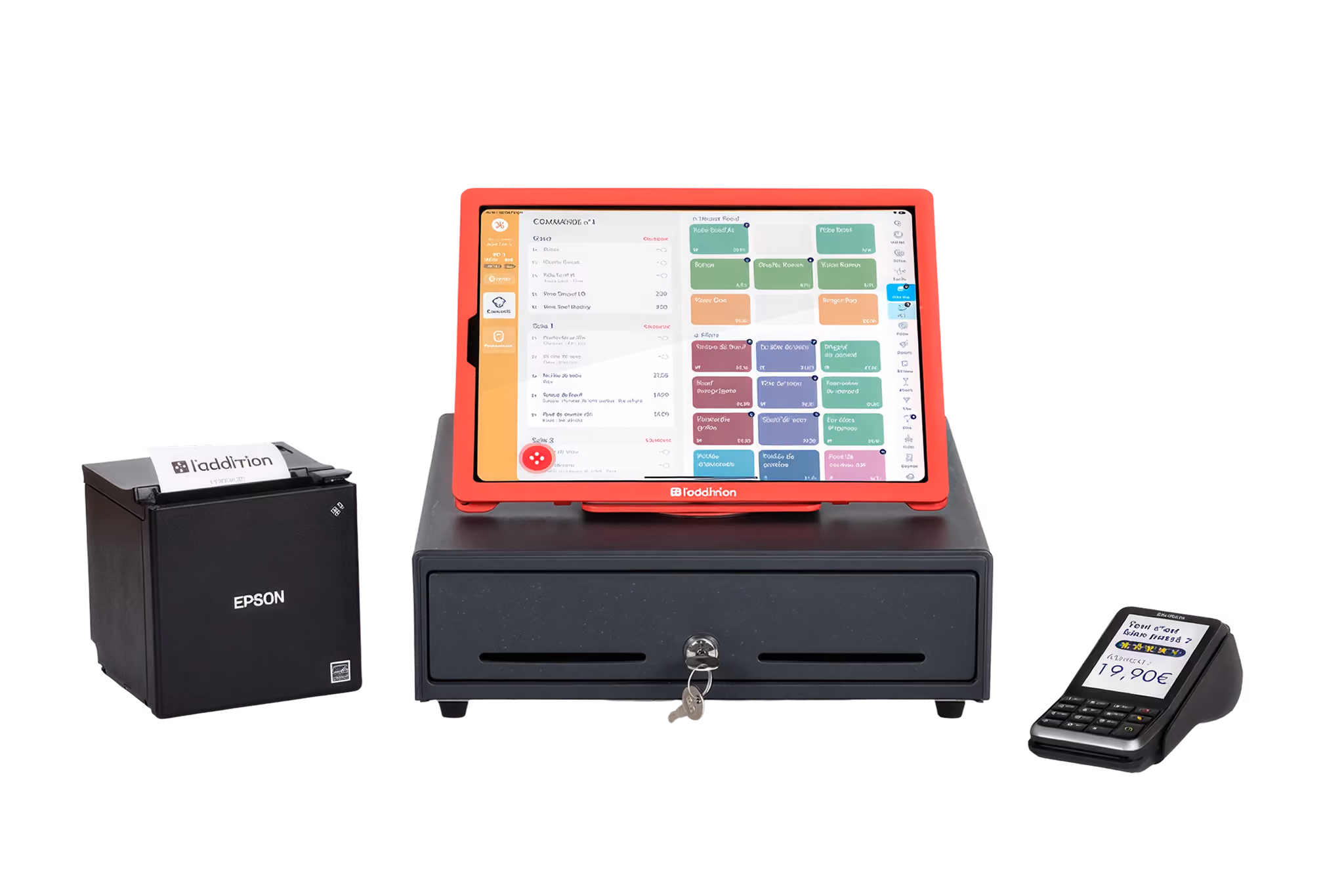 Modèle de caisse enregistreuse de l'entreprise L'addition