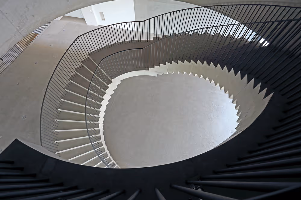 Treppe im Dokumentationszentrum Flucht und Vertreibung Berlin