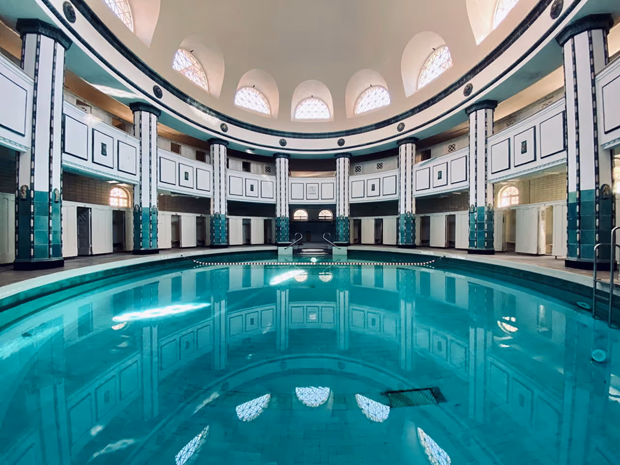 Innenansicht des Stadtbad Halle