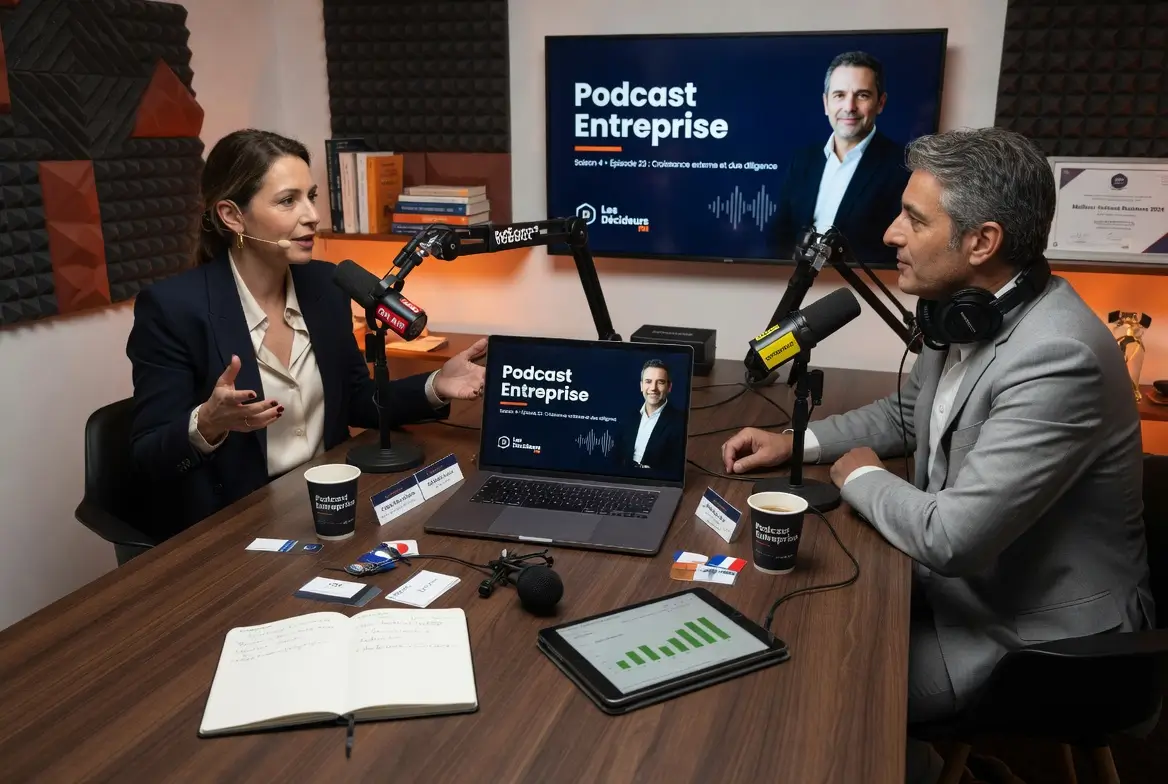 live d'un poadcast d'entreprise