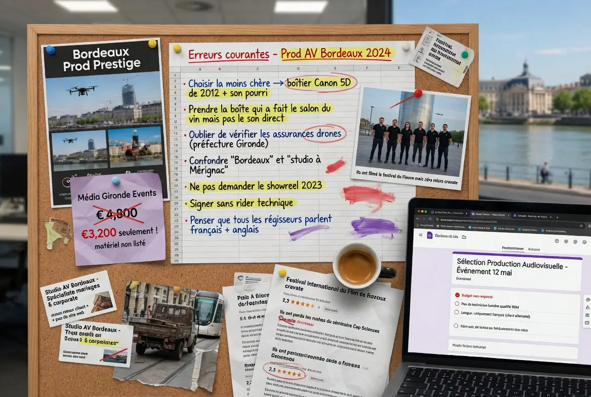 les erreurs à ne pas comettre au moment de la sélection de l'agence vidéo