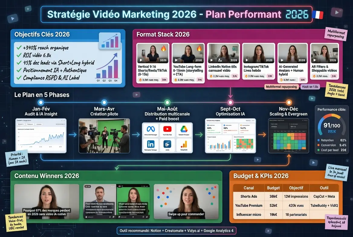 plan pour une stratégie vidéo marketing en 2026