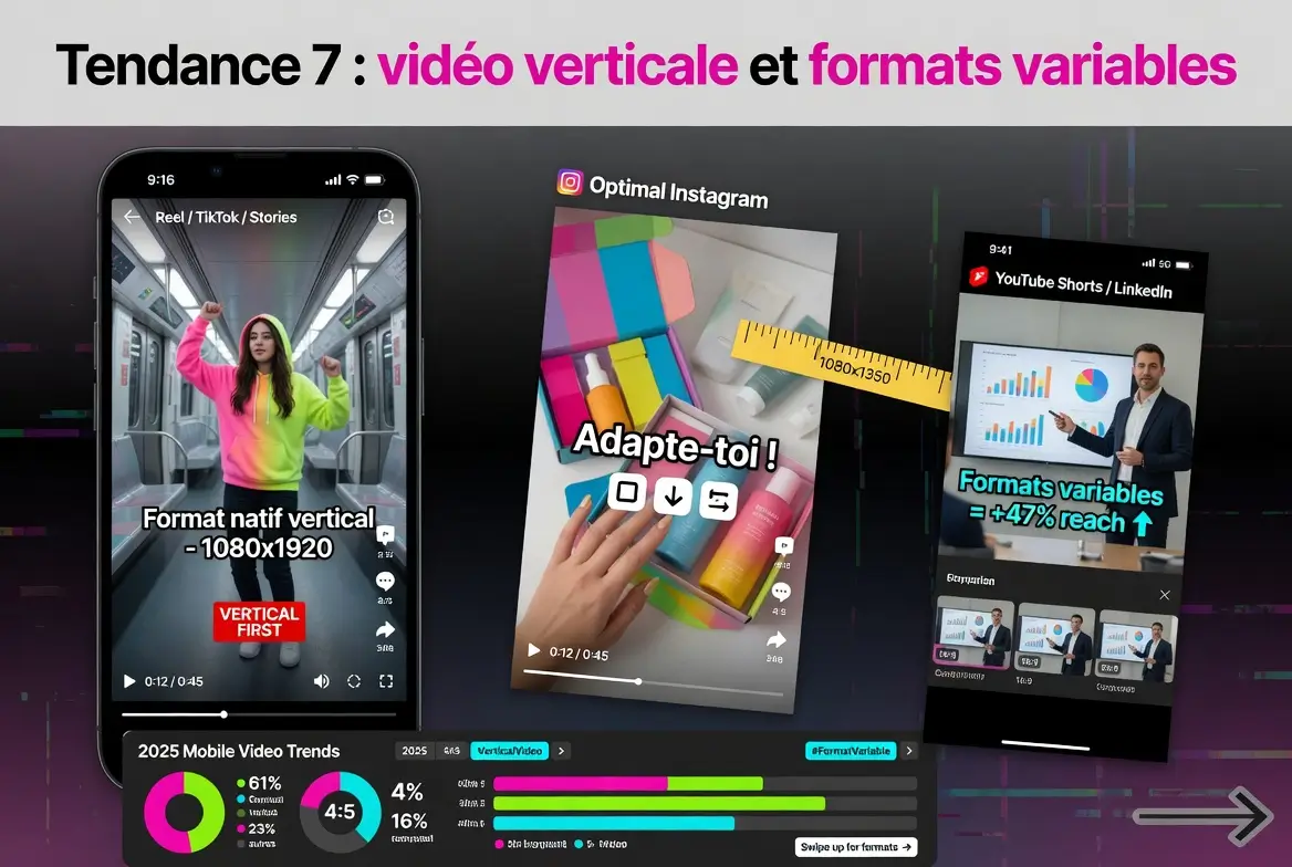 les vidéos au format verticale et variable