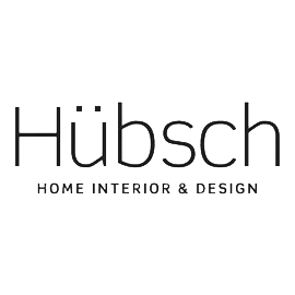 Hübsch logo met de tagline Home Interior & Design.