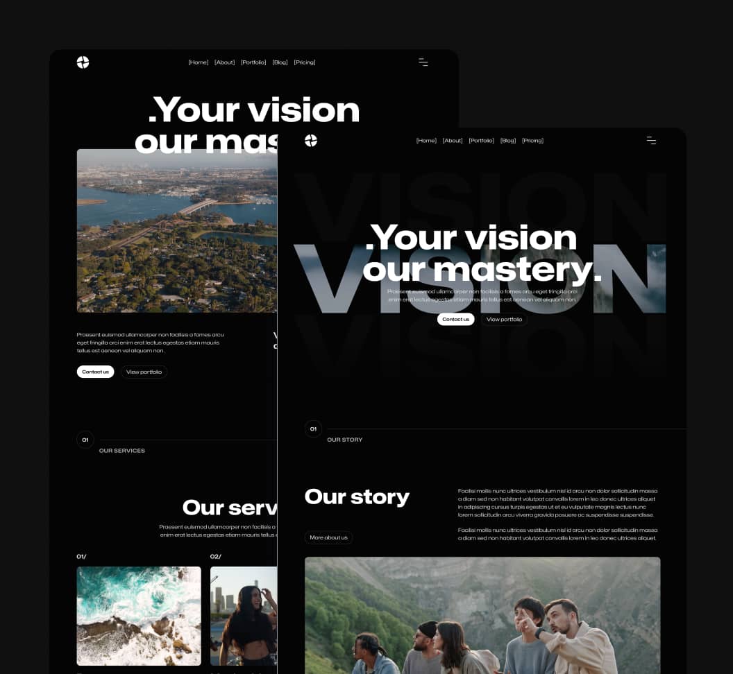 Production X - Pages Included - Video Agency Webflow Template