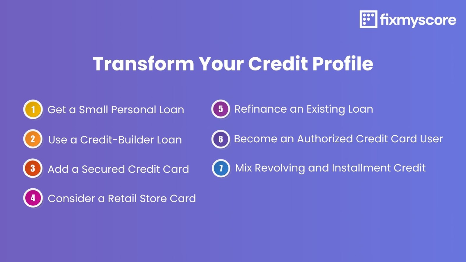 improve credit mix quickly