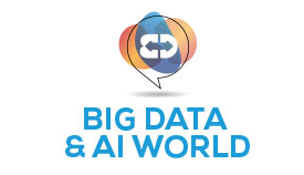 Logo with interconnected loops above text reading 'BIG DATA & AI WORLD'.