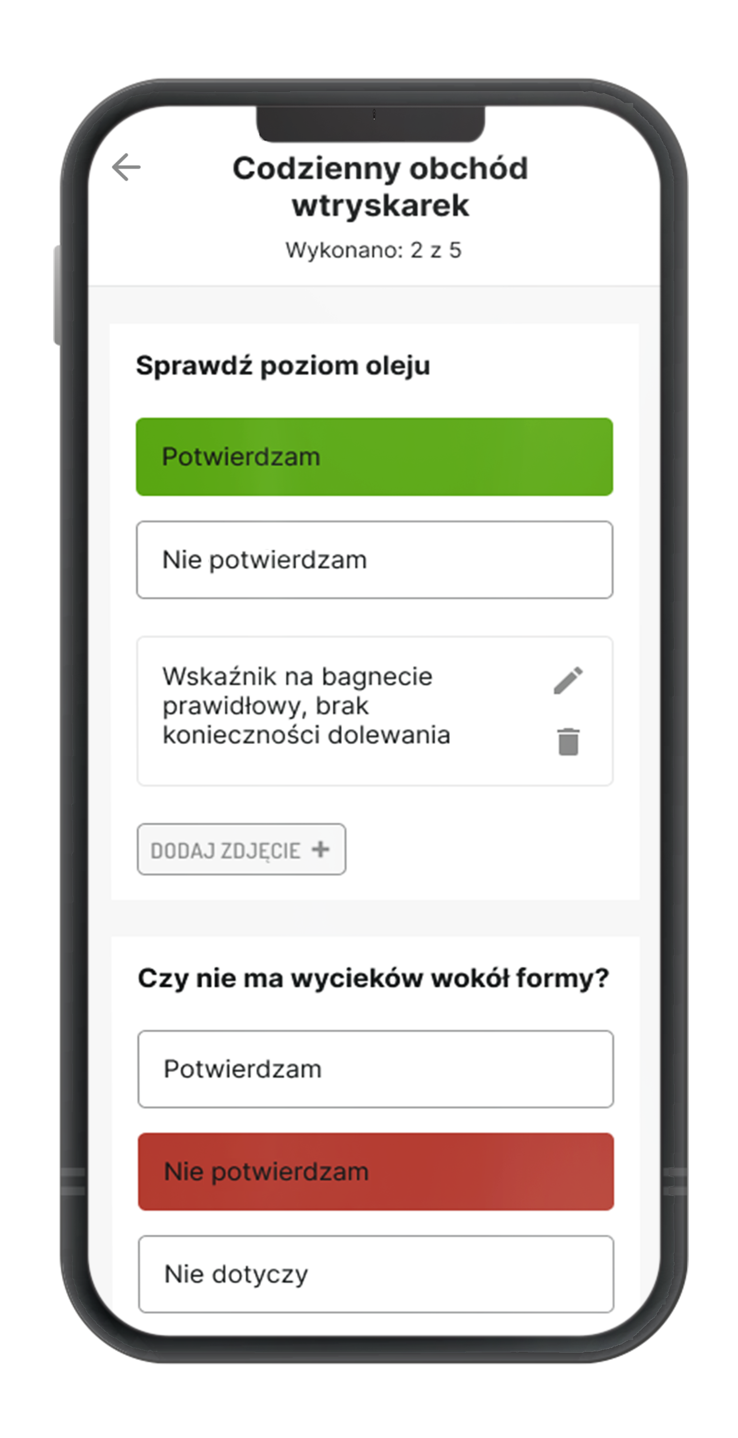 10. Wykonywanie listy kontrolnej 