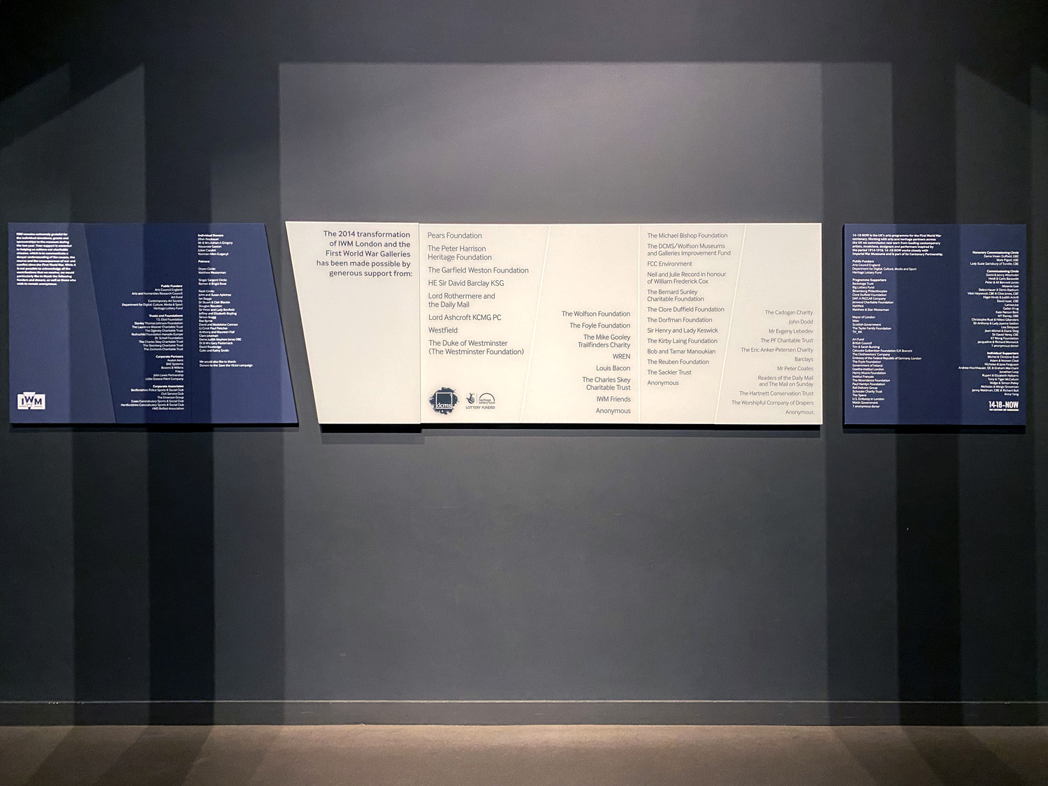 Signage at the Imperial War Museum