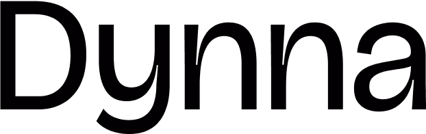 Dynna logotype in black.