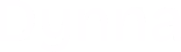 Logo Dynna in white.