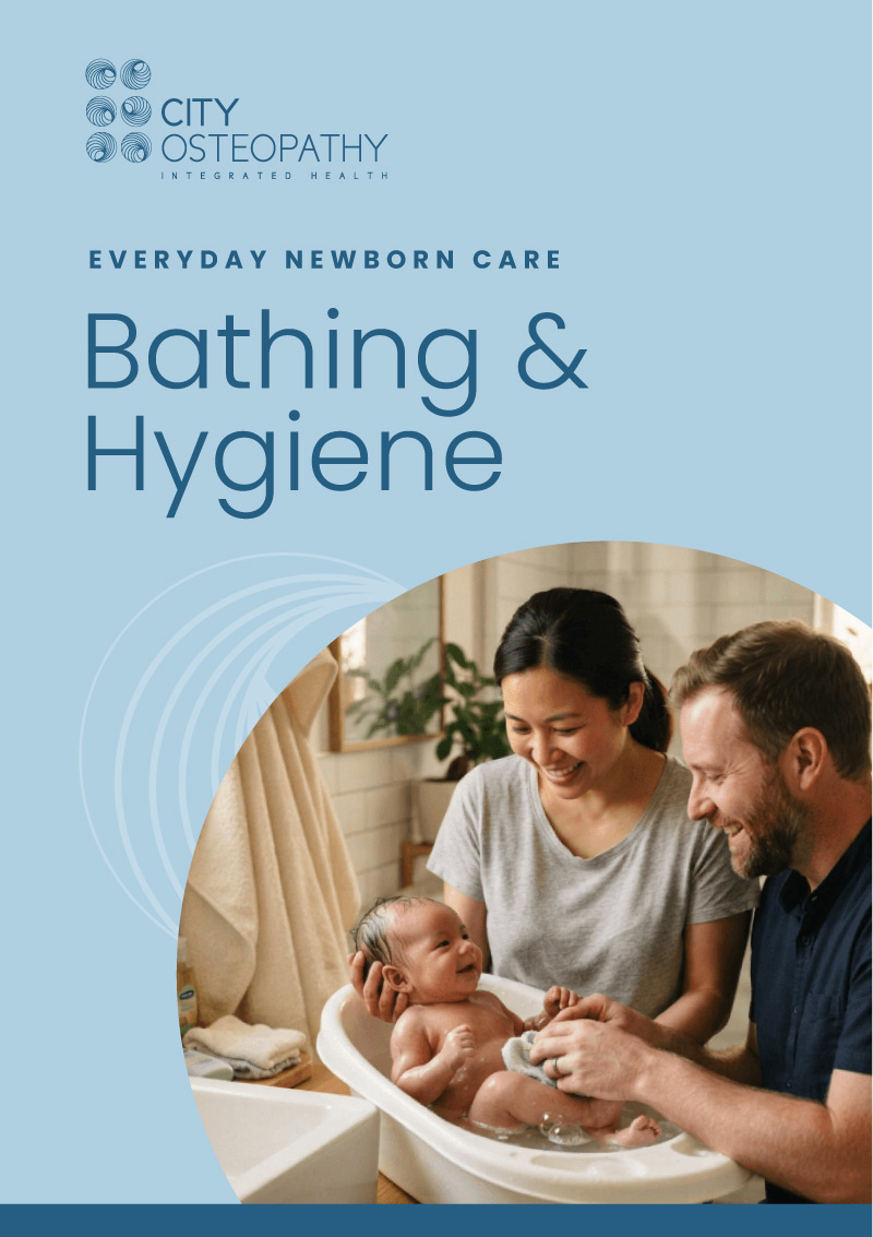 Newborn bathing guide from City Osteopathy