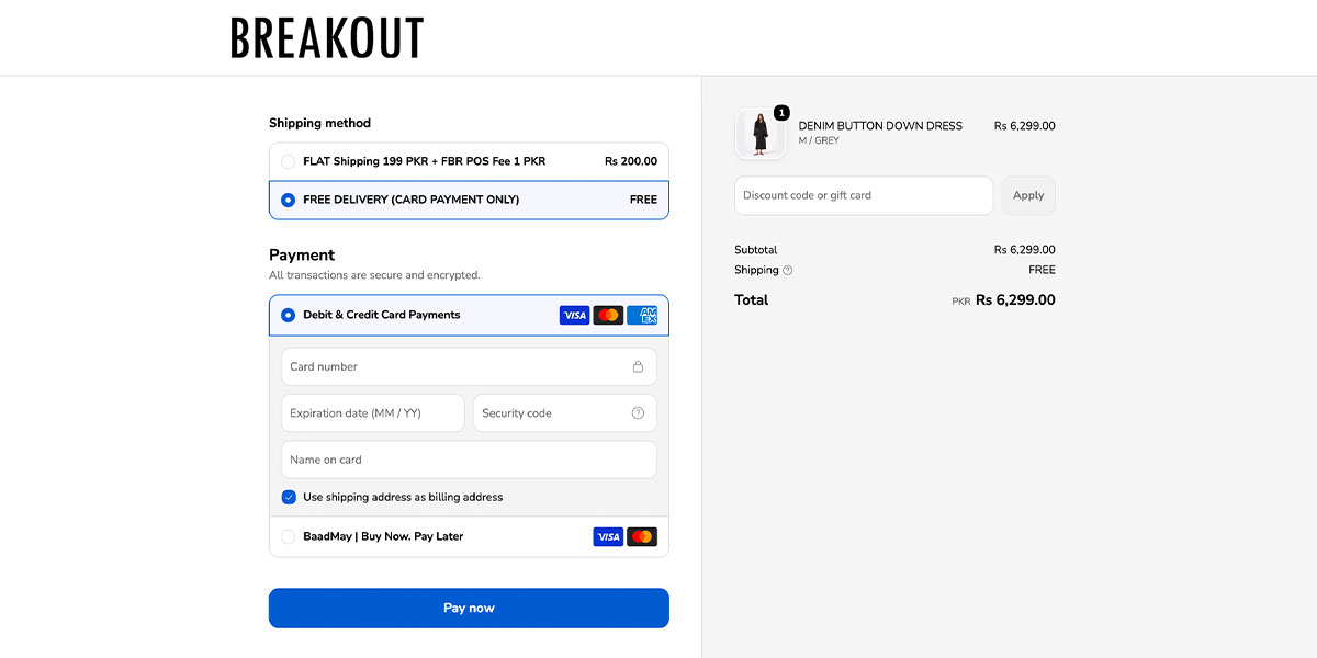 breakout checkout