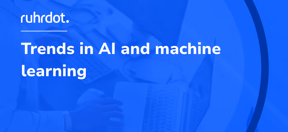 Chart: Trends in AI and Machine Learning