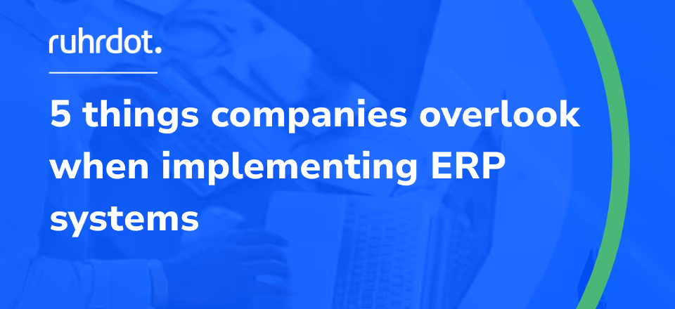 Figure: Most customers are not familiar with these aspects of ERP