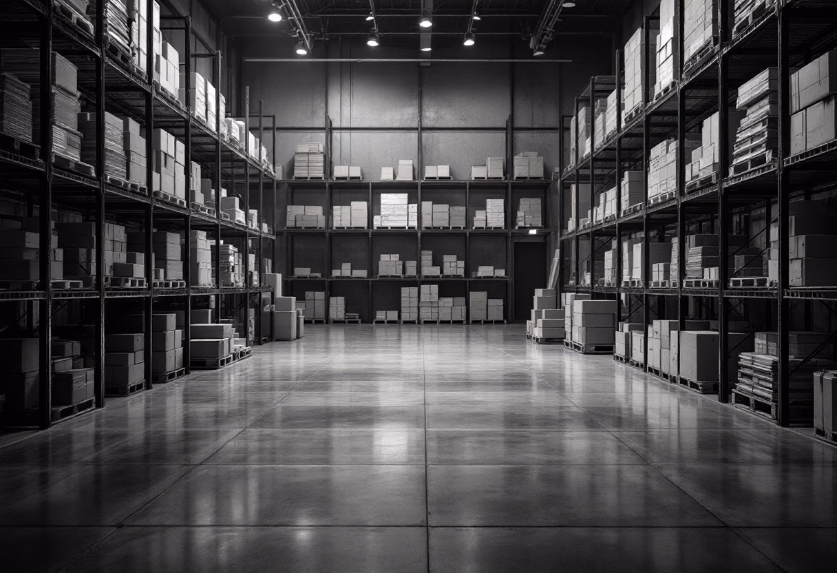[background image] warehouse interior (for a moving & storage company)