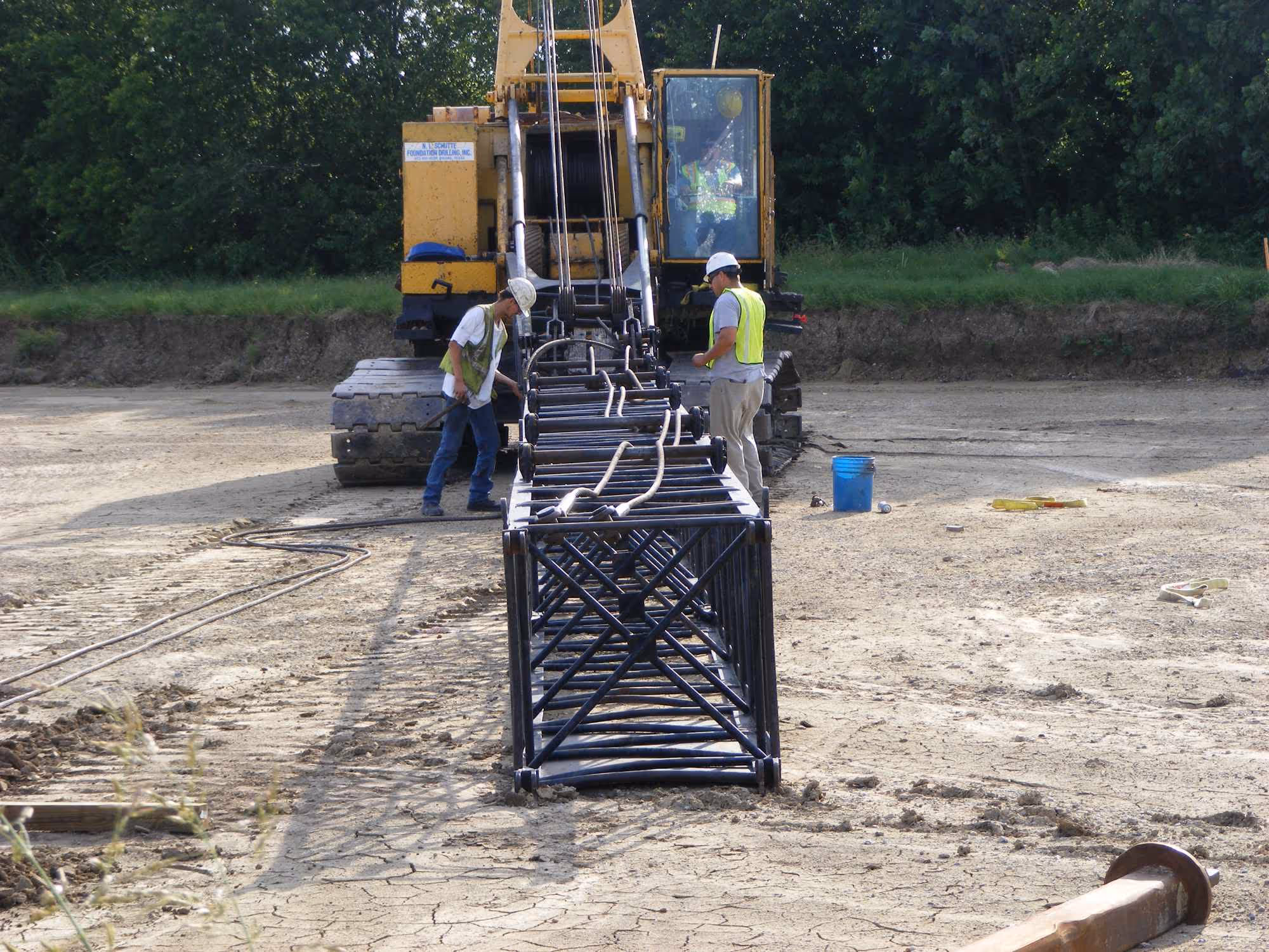 IBEW members working on job site