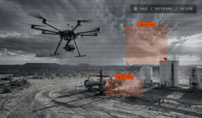 Animation of the drone's view from different sensors