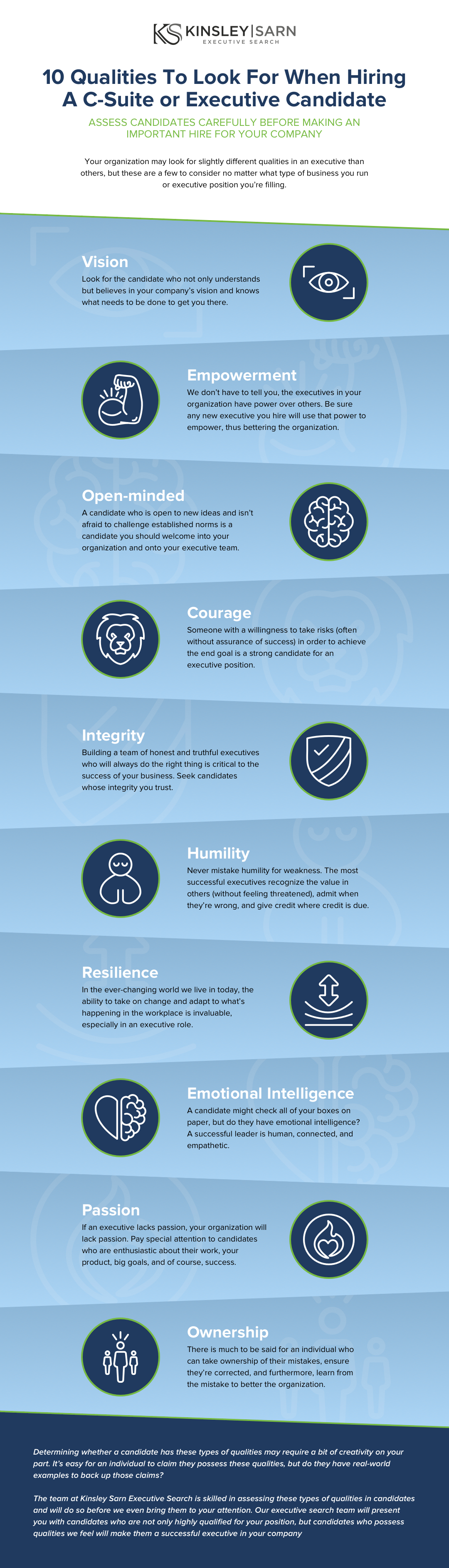 qualities to look for in candidate infographic