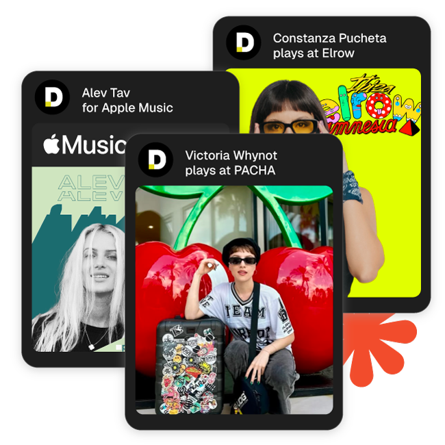 Pete Tong DJ Academy students' success highlights featuring Alev Tav on Apple Music, Constanza Pucheta at Elrow, and Victoria Whynot performing at Pacha