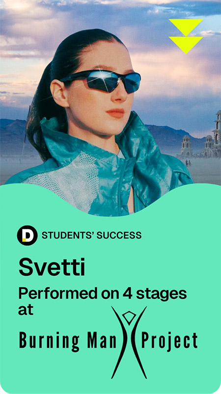 Pete Tong DJ Academy student Svetti recognized for performing on four stages at Burning Man Project, featured in the Students' Success showcase