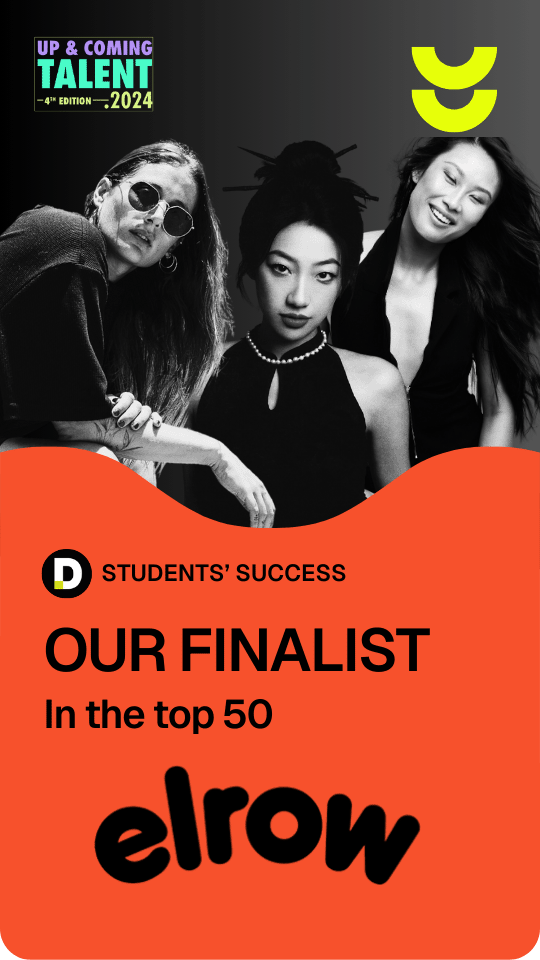 Pete Tong DJ Academy student finalist in the Up & Coming Talent 2024 competition, recognized in the top 50 with support from Elrow