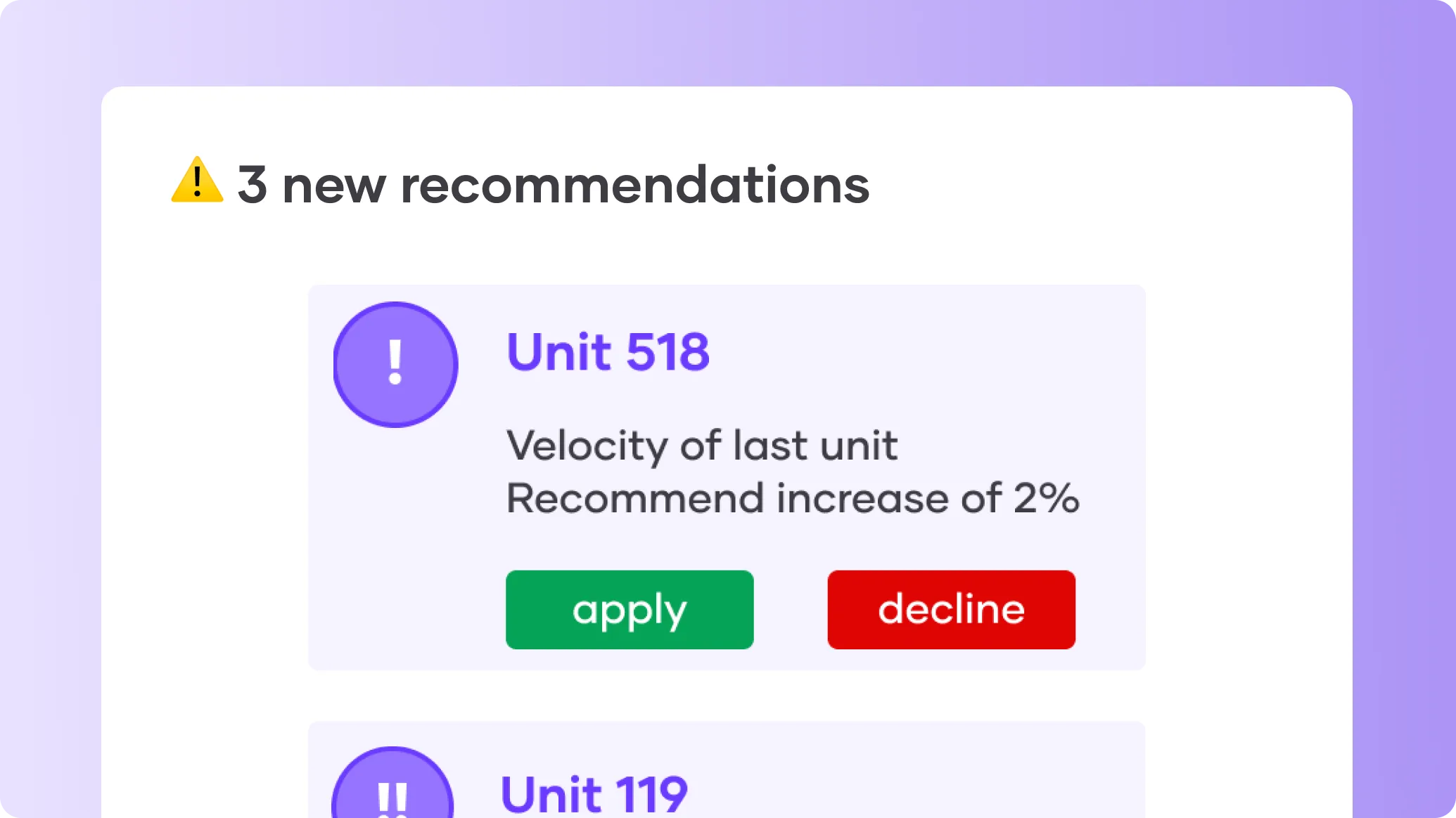 Onyx inventory forecast mini feature