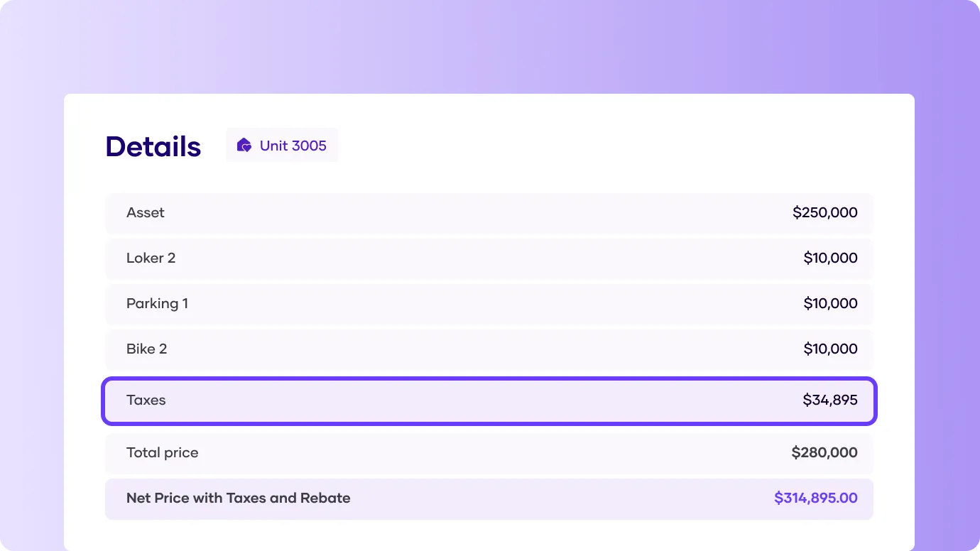 Onyx taxes and promotions mini feature