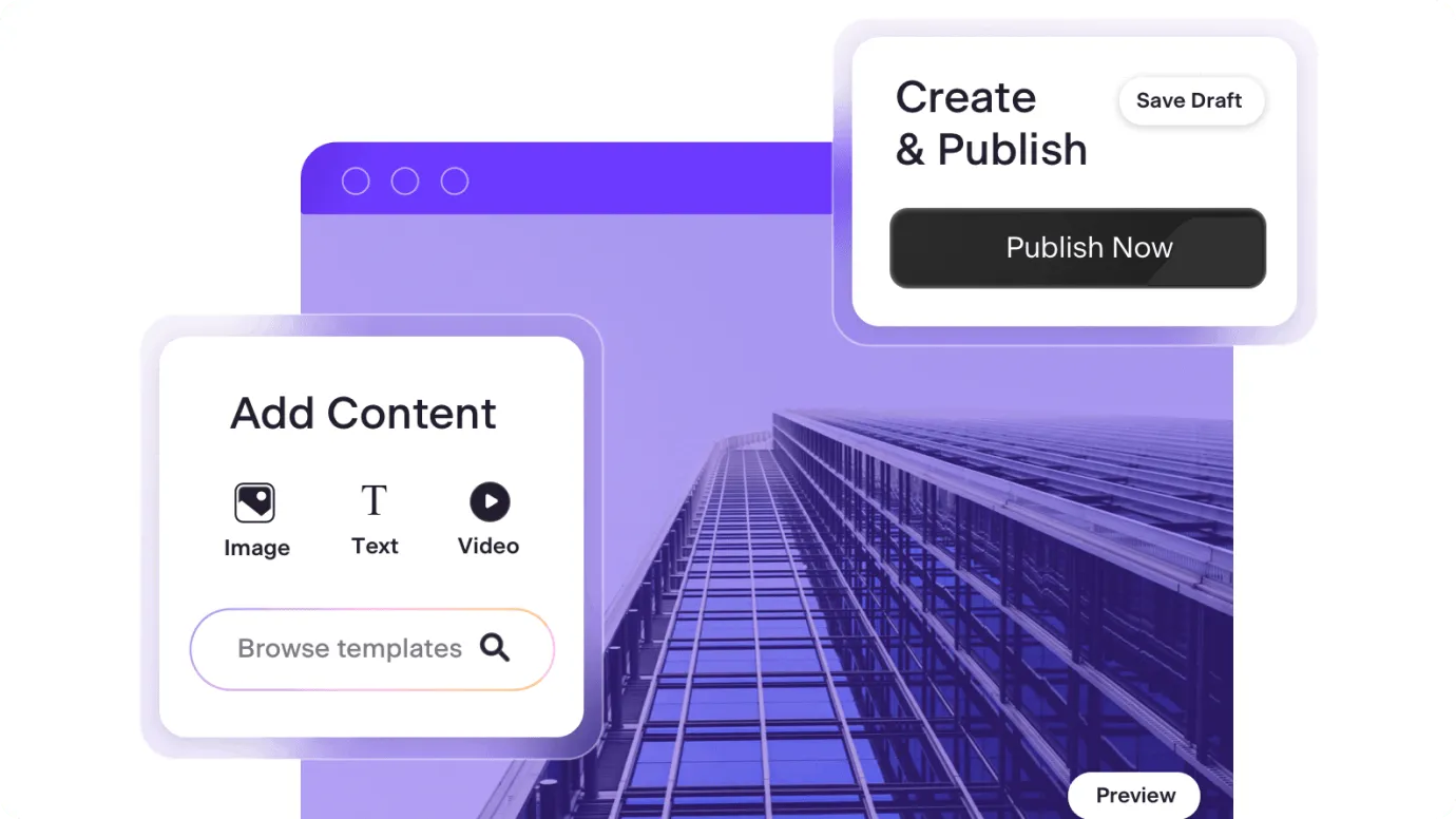 Onyx landing page mini feature
