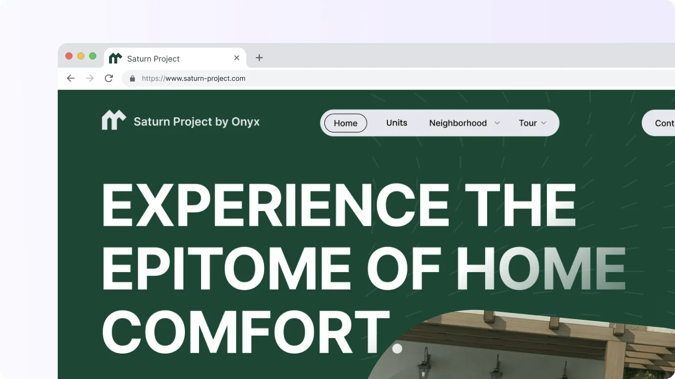 Onyx branded portal mini feature