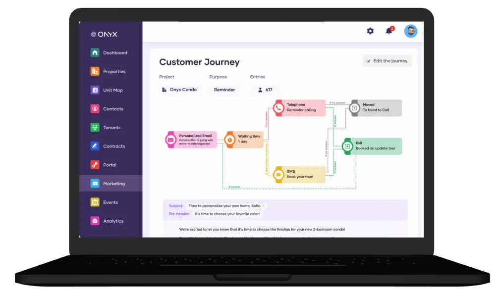 Onyx platform marketing module