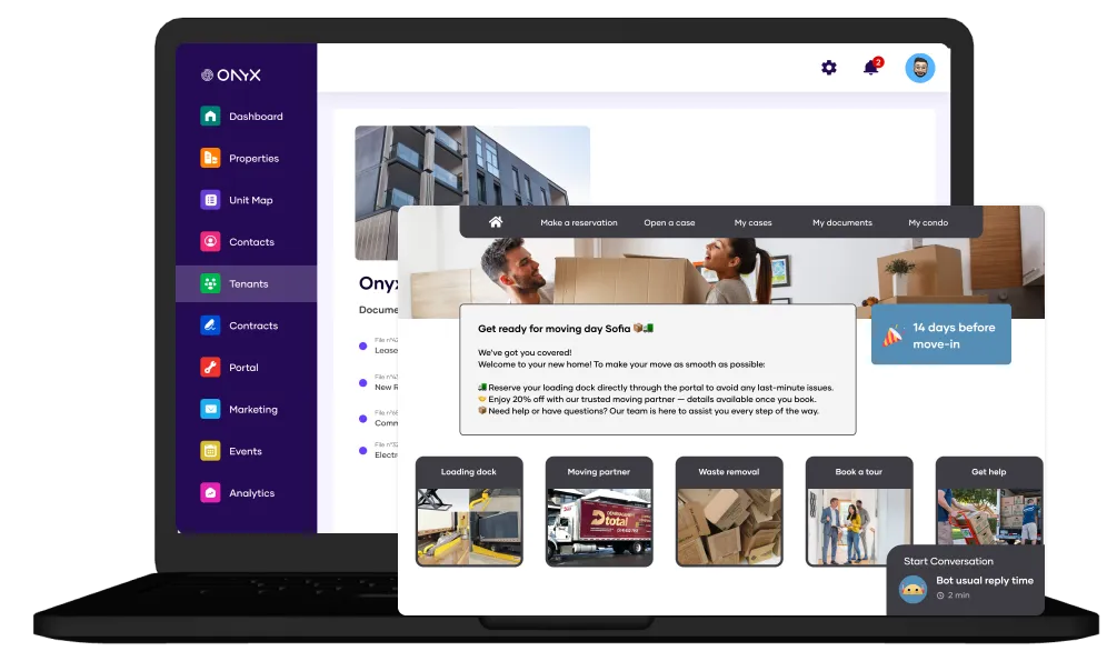 Onyx platform customer service module