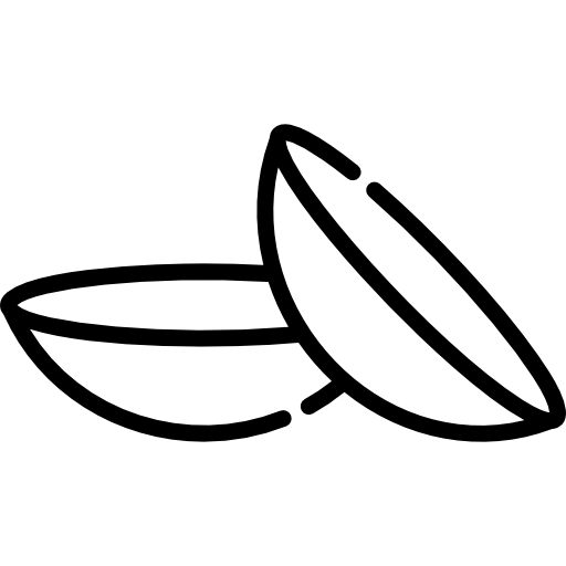 Two black line-drawn leaves or shell shapes on white background