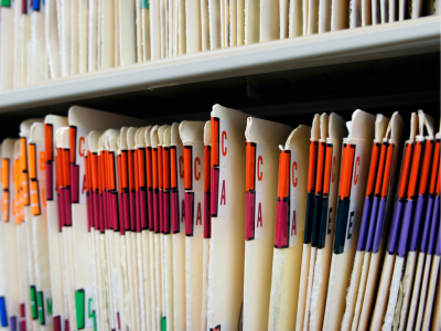 Patient medical records for secure healthcare document shredding and HIPAA compliance