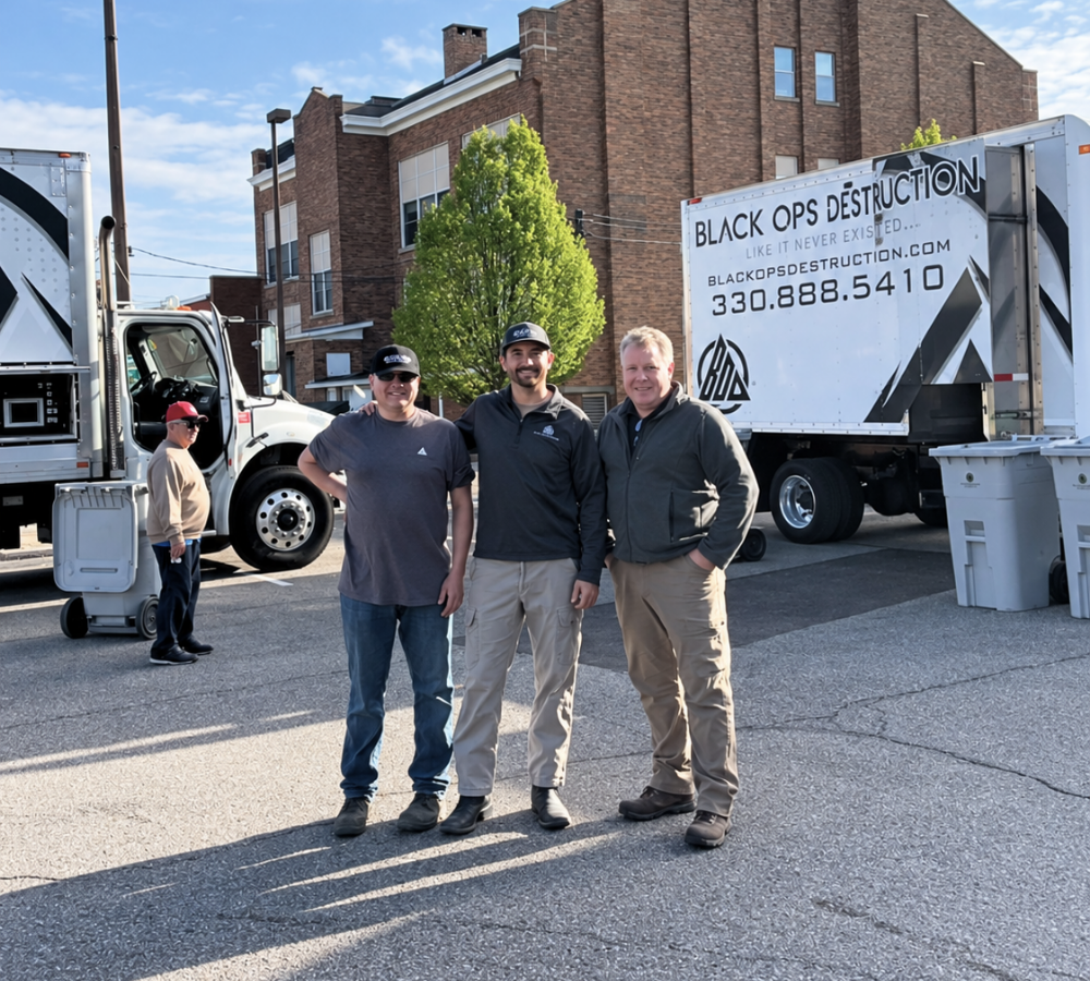 Black ops team members and black ops truck